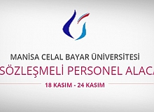 Manisa Celal Bayar Üniversitesi 46 personel alacak